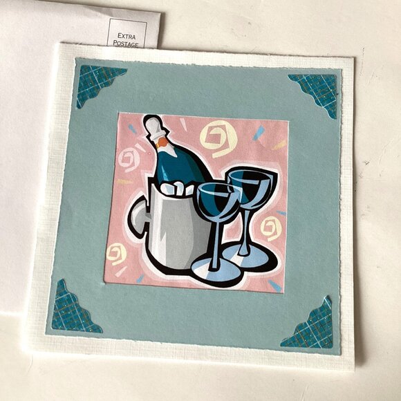 Handmade Blank Greeting Card Congratulations Wedding Anniversary Engagem… - Picture 3 of 6